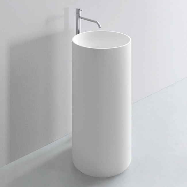 NOORTH milldue edition Раковина 44х87 см, без отв., напольная, слив в стену, цвет: белый