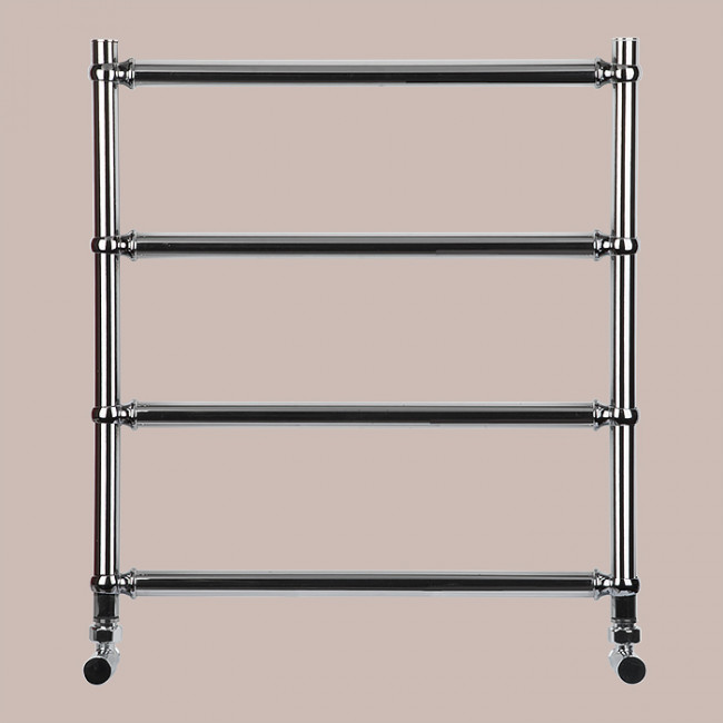 Irsap BELLA п/сушитель (4тр) водяной для систем ГВС, 55хh62.6см (межосевое 50см), с вентилями и комплектом для монтажа KITCOPTUEC6450, цвет:хром/хром