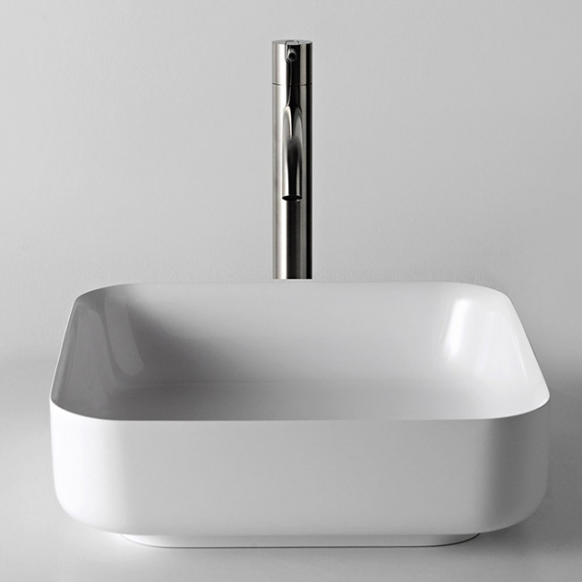 Antonio Lupi Bolo Раковина 40х40 см, без отв., накладная, цвет: белый Antonio Lupi Bolo Раковина 40х40 см, без отв., накладная, цвет: белый