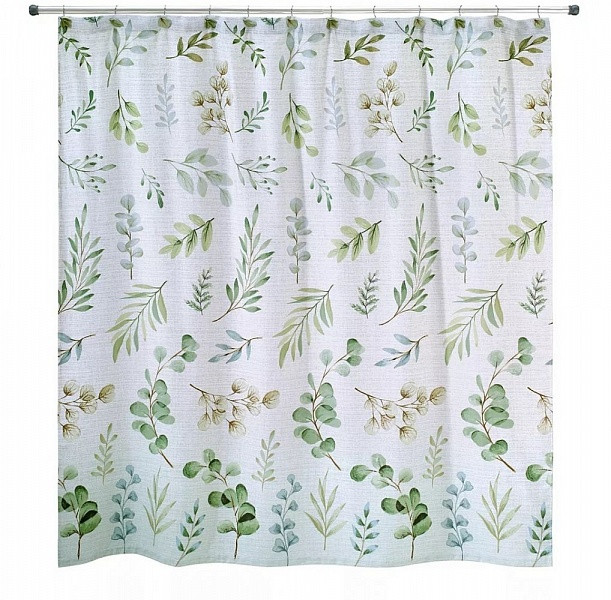 Шторка для ванной 183х183 Avanti Ombre Leaves 13933H