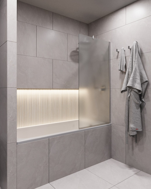 Шторка для ванны Timo TC-60/00F-8 в узком профиле 1400*600, стекло матовое 8 мм (T16) Шторка для ванны Timo TC-60/00F-8 в узком профиле 1400*600, стекло матовое 8 мм (T16)