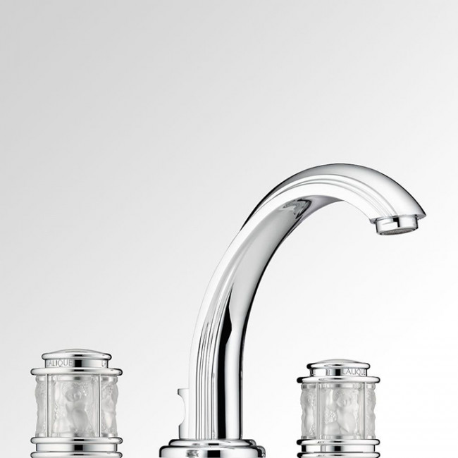 THG Ange Смеситель для раковины, 3 отв., цвет: хром