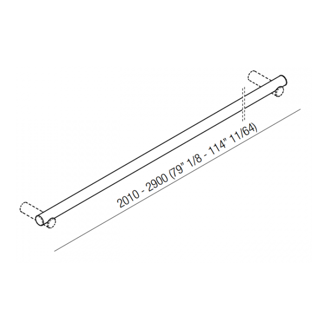 Agape Dot line Поручень, длина от 2010 до 3000мм, подвесной, цвет: натуральный дуб Agape Dot line Поручень, длина от 2010 до 3000мм, подвесной, цвет: натуральный дуб