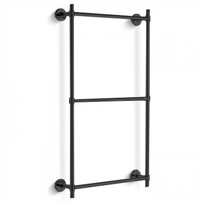 Bertocci Cinquecento Полотенцедержатель тройной 60х60см, подвесной, цвет: черный матовый