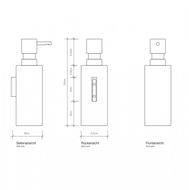 Decor Walther Mikado WSP Дозатор для мыла, подвесной, цвет: золото