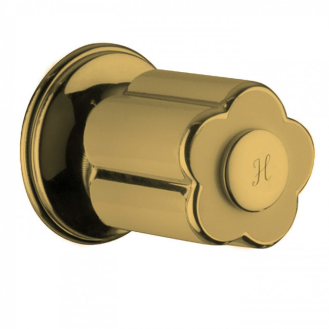 Bongio Fleur Noir Переключатель на 2 источника, цвет: золото/черный фарфор