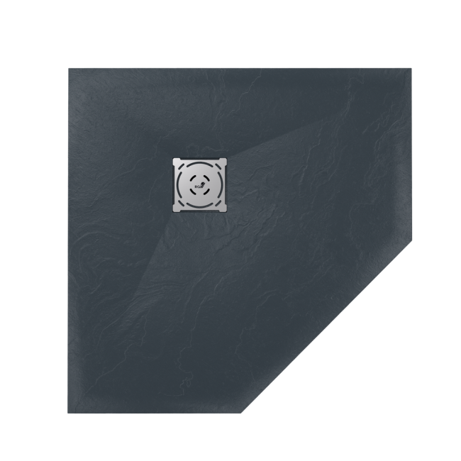 Душевой поддон трапеция RGW ST/T-G Графит 800x800