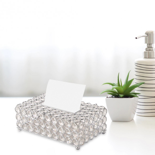 Бокс для салфеток (салфетница) Kassatex Бокс для салфеток Crystal Round Silver CRD-TH-SLV Бокс для салфеток (салфетница) Kassatex Бокс для салфеток Crystal Round Silver CRD-TH-SLV