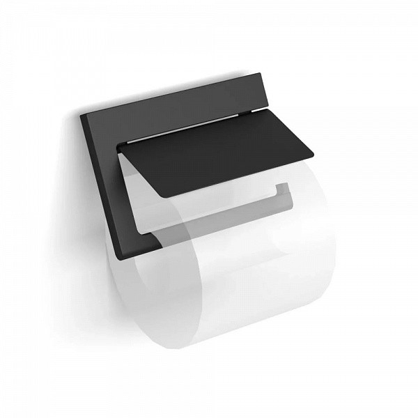 Бумагодержатель с крышкой Langberger Black Edition 38041A-BP Бумагодержатель с крышкой Langberger Black Edition 38041A-BP