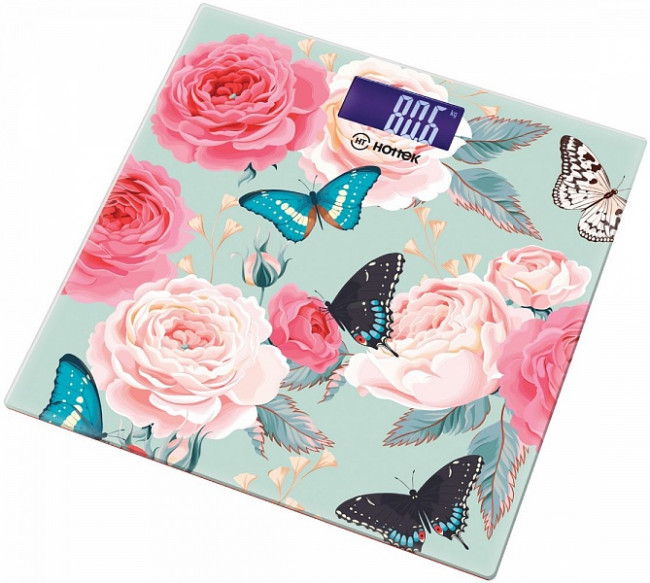 ВЕСЫ НАПОЛЬНЫЕ "БАБОЧКИ" HOTTEK HT-962-011 30*30 СМ МАКС.ВЕС 180КГ (КОР=6ШТ.)