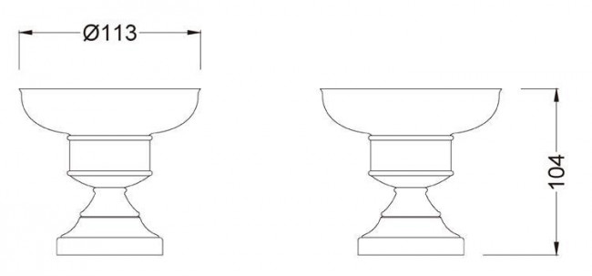 Мыльница настольная Schein Saine Chrome 7053007