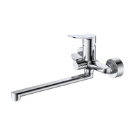 Смеситель для ванны с душем DQ Leipzig длинный излив хром (DA1763301)