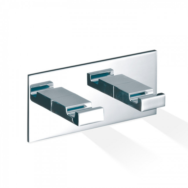 Decor Walther Brick KHAK2 Крючок самоклеящийся двойной, подвесной, цвет: хром Decor Walther Brick KHAK2 Крючок самоклеящийся двойной, подвесной, цвет: хром