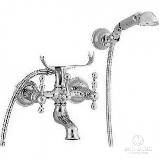 CISAL Arcana America Смеситель для ванны с душевым комплектом, цвет: хром CISAL Arcana America Смеситель для ванны с душевым комплектом, цвет: хром