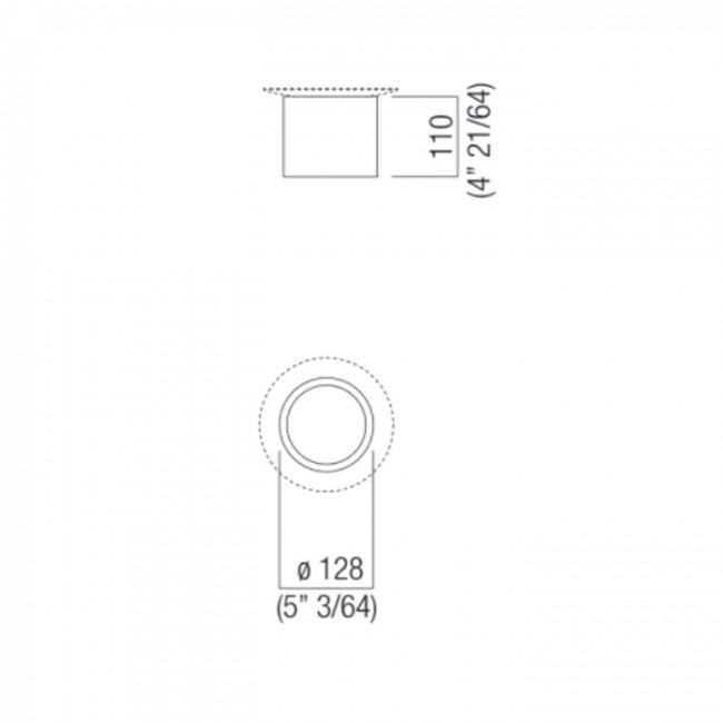 Agape Gemma Контейнер o12.8x11 см, цвет: темный дуб