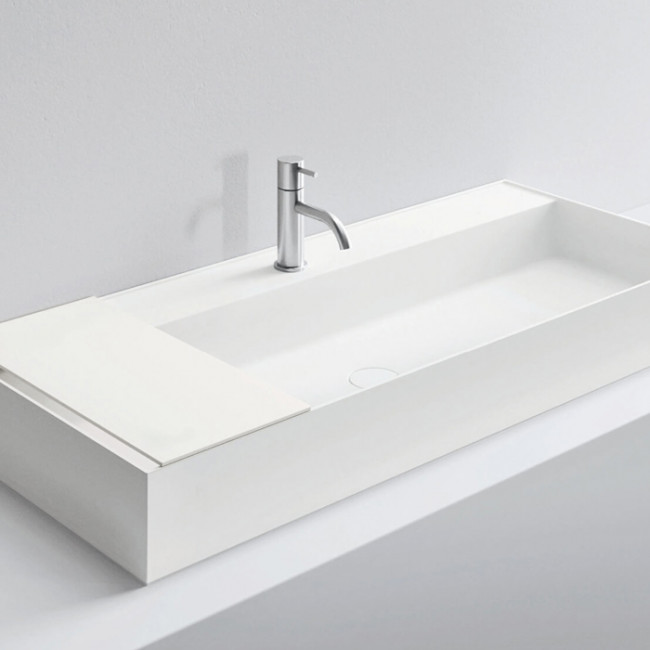 NOORTH milldue edition Раковина 108.4х47.2х12 см, 1 отв., накладная, цвет: белый
