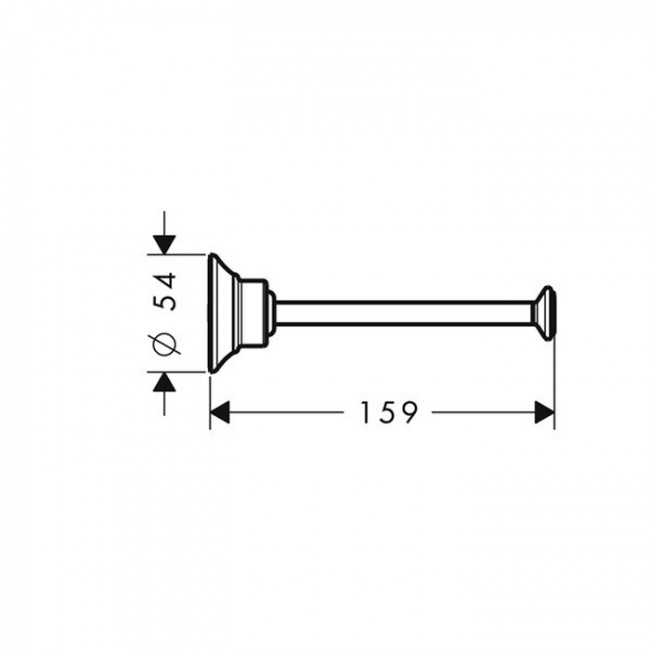 Axor Montreux Держатель для туалетной бумаги, подвесной, цвет: шлиф.никель 42028820
