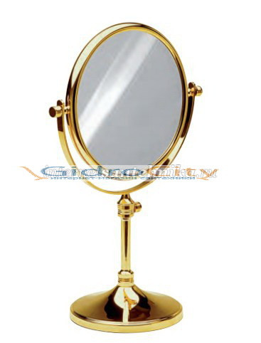 Зеркало настольное круглое Сylinder ribbed хром Windisch 99132CR 3X