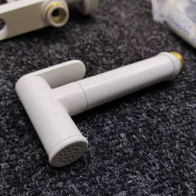 Gattoni Набор Гигиенический душ со встроенным смесителем, цвет: белый матовый Gattoni Набор Гигиенический душ со встроенным смесителем, цвет: белый матовый