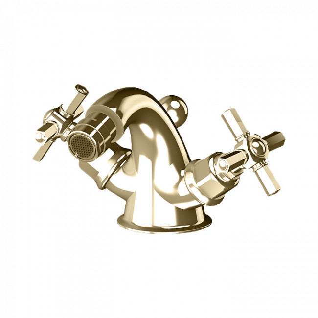 Gattoni TRD Смеситель для биде, 1 отв., ручки Paris, цвет: золото 24К TR360/18D0