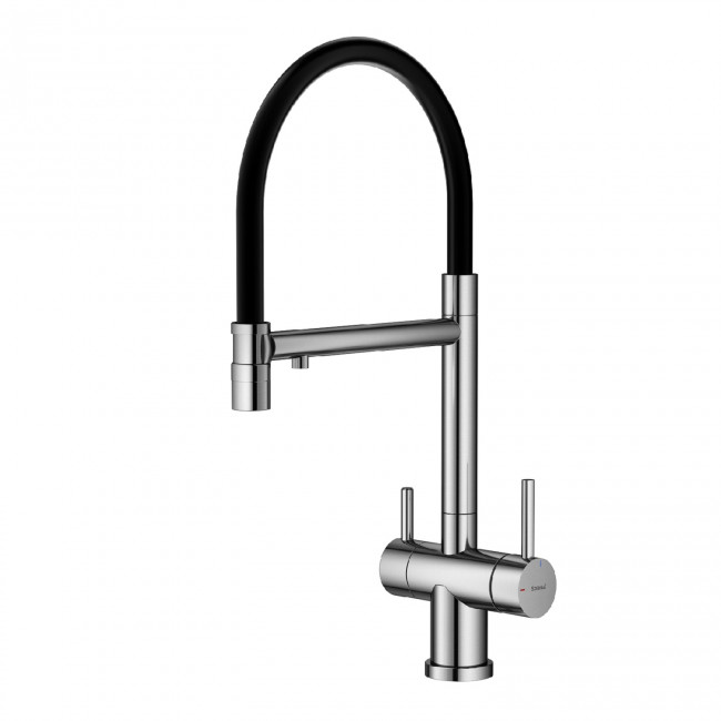 Смеситель Splenka для кухни с подключением к фильтру съёмный гибкий излив с магнитным фиксатором, сатин (S70.63.05) Смеситель Splenka для кухни с подключением к фильтру съёмный гибкий излив с магнитным фиксатором, сатин (S70.63.05)