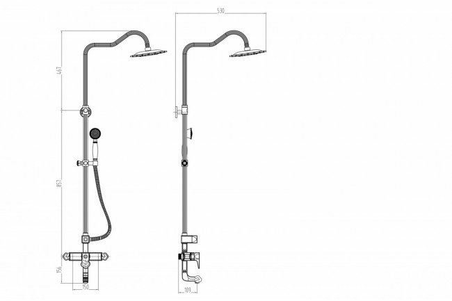 ZorG A 10150 BR душевая система ZorG A 10150 BR душевая система