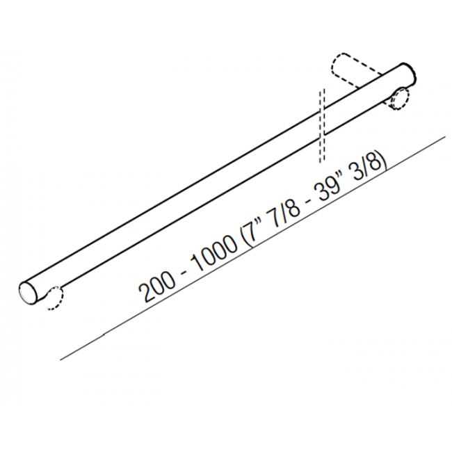 Agape Dot line Поручень, длина от 200 до 1000мм, подвесной, цвет: натуральный дуб Agape Dot line Поручень, длина от 200 до 1000мм, подвесной, цвет: натуральный дуб