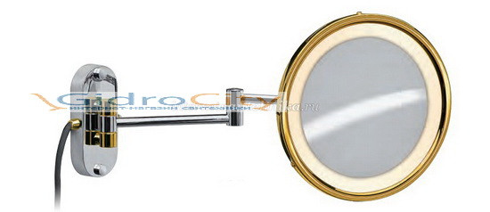 Зеркало настенное с диодной подсветкой(желт.свет) хром Windisch 99250CR 2X