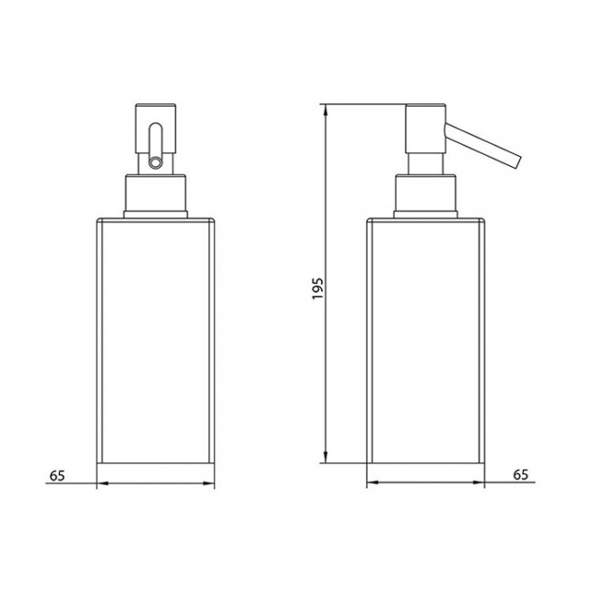 Дозатор настольный Bongio Domino, цвет: белый