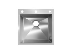 Мойка ULGRAN STEEL 500 Х 500, цвет «брашированная сталь» (US 500х500-001)