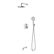 Душевая система для ванны и душа DQ Leipzig встраиваемая с изливом хром (DA1765601)