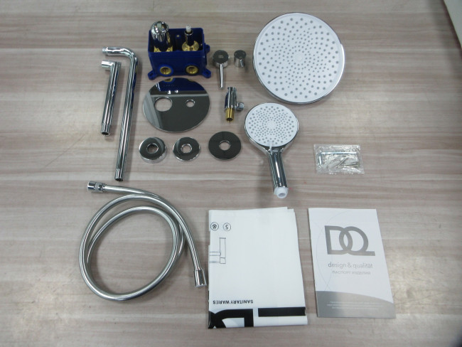 Душевая система для ванны и душа DQ Leipzig встраиваемая с изливом хром (DA1765601)