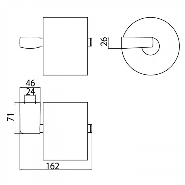 Emco Trend Запасной держатель т/б, горизонтальный, подвесной, цвет: хром Emco Trend Запасной держатель т/б, горизонтальный, подвесной, цвет: хром