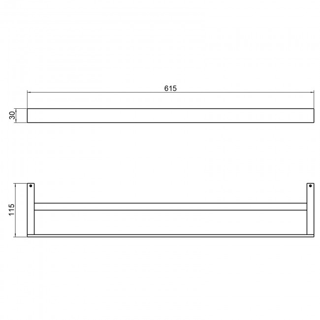 Полотенцедержатель двойной Timo Petruma черное золото (15256/18) Полотенцедержатель двойной Timo Petruma черное золото (15256/18)