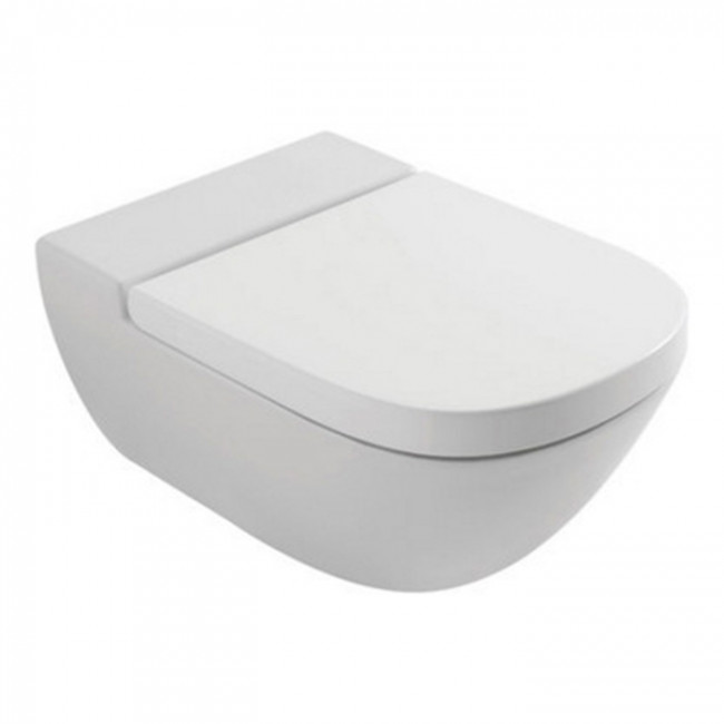 Globo Stockholm Унитаз подвесной безободковый  58х37см, с системой скрытого крепежа, цвет: белый