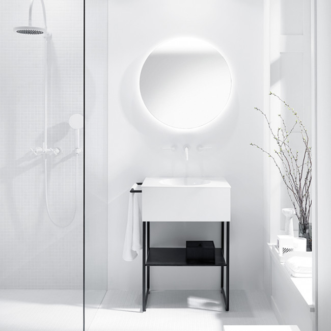 Burgbad Coco Зеркало с подсветкой 70x70 см, управление светом холодный/тёплый белый