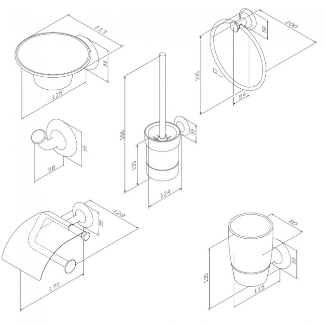 AM.PM AK80D1506W Like набор аксессуаров для зоны красоты и туалета