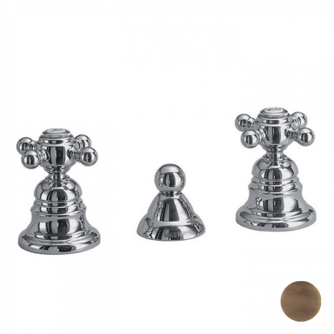 Carlo Frattini Elizabeth Смеситель на 3 отв. для биде с внутр.типом смешивания, цвет: бронза Carlo Frattini Elizabeth Смеситель на 3 отв. для биде с внутр.типом смешивания, цвет: бронза