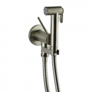 Gattoni Набор Гигиенический душ со встроенным смесителем, цвет: никель шлифованный
