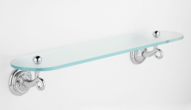 Полка стеклянная 60 см AC-0213B0109 Old British Chrome