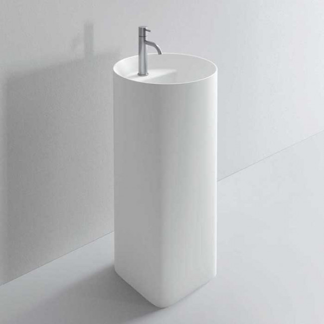 NOORTH milldue edition Раковина 44.6х88 см, 1 отв., напольная, слив в пол, цвет: белый