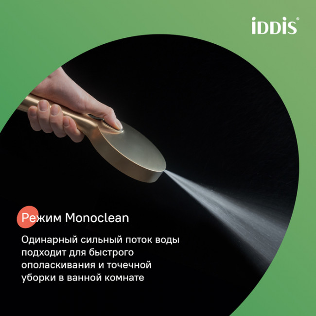 Лейка для душа, золото матовое, Aiger, IDDIS, AIG4FMGi18