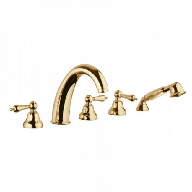 Смеситель для ванны Bongio Capri, цвет: золото 17531OR0D