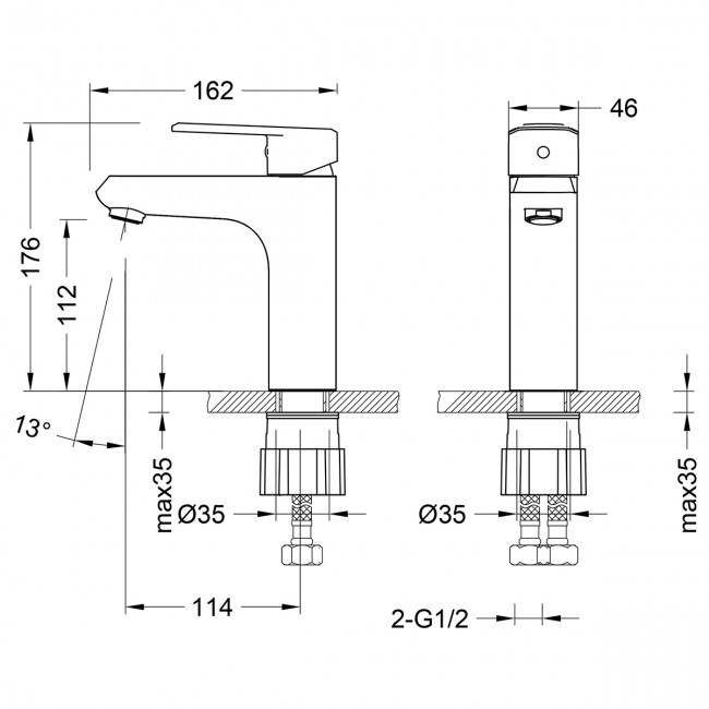 Комплект смесителей Lemark Point "3 в 1" (LM0381C)