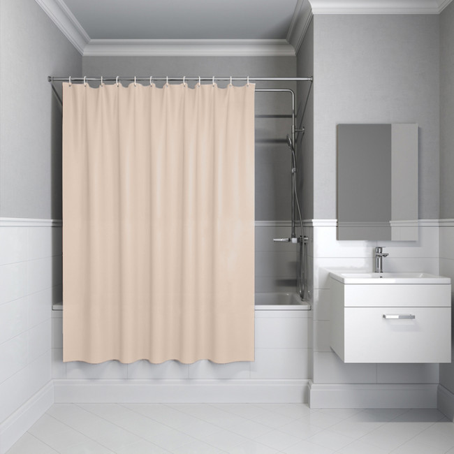 Штора IDDIS для ванной 200x180 см бежевый PE (P01PE18i11) Штора IDDIS для ванной 200x180 см бежевый PE (P01PE18i11)