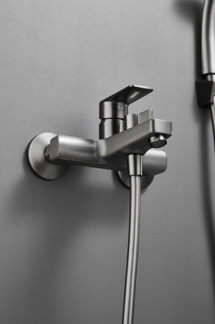 Смеситель для ванны HAIBA цвет: оружейная сталь (HB60719-3)