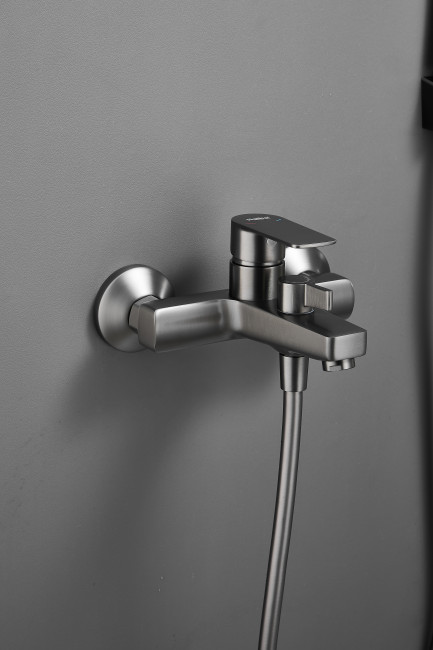 Смеситель для ванны HAIBA цвет: оружейная сталь (HB60719-3)