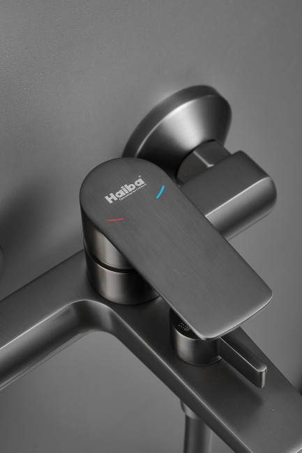 Смеситель для ванны HAIBA цвет: оружейная сталь (HB60719-3)
