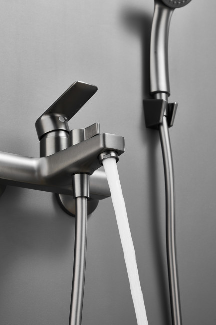 Смеситель для ванны HAIBA цвет: оружейная сталь (HB60719-3)