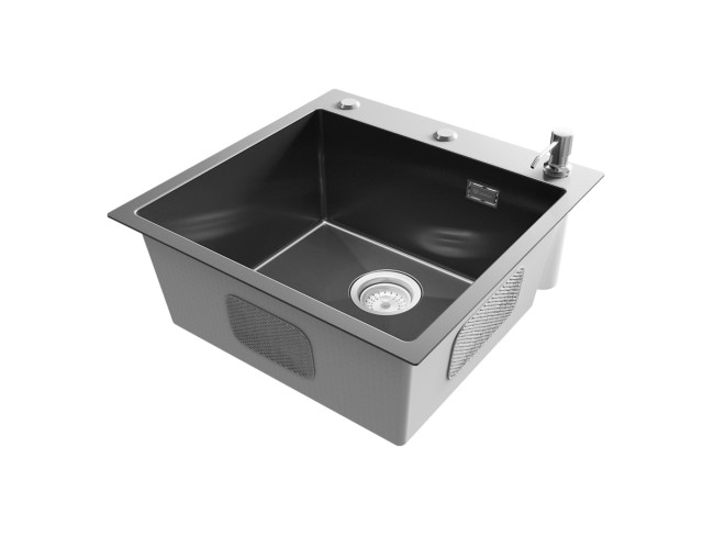 Мойка ULGRAN STEEL 500 Х 500, цвет «вороненая сталь» (US 500х500-003) Мойка ULGRAN STEEL 500 Х 500, цвет «вороненая сталь» (US 500х500-003)